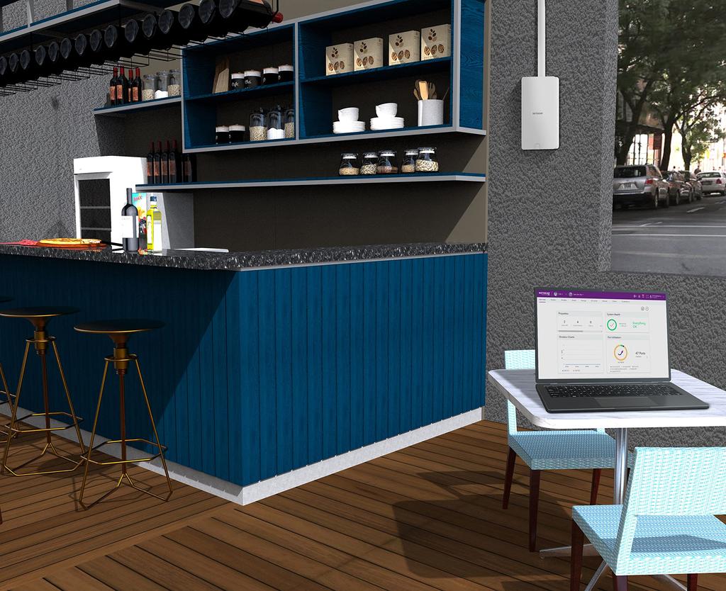 NETGEAR Outdoor Wireless LAN Access Point WiFi 6 Cloud Management Compatible For Businesses PoE Power Receiving 5 Year Warranty Insight App Cloud