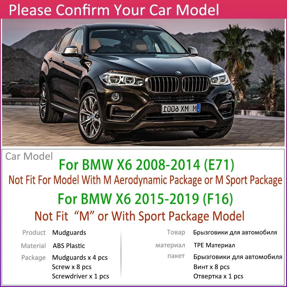 Брызговик для BMW X6 E71 F16 2008 ~ Fender, брызговики, аксессуары для брызговиков 2009 2010 2011 2013 2014 2015 2018