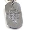 Отличное ожерелье CHROME HEARTS D TAG SML Маленький жетон с собакой Серебро 925 мужское Б/у