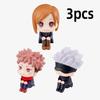 10cm Jujutsu Kaisen Anime FigureYuji Itadori Gojo Satori Fushiguro Megumi Kugisaki Kawaii Toy PVC Model Action Figure Gifts