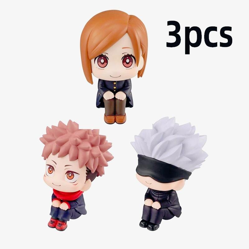 10cm Jujutsu Kaisen Anime FigureYuji Itadori Gojo Satori Fushiguro Megumi Kugisaki Kawaii Toy PVC Model Action Figure Gifts