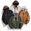 Spring and Autumn New Hooded Jacket Men's Fashion Brand Port Wind Fake Two Casual Coat Men's