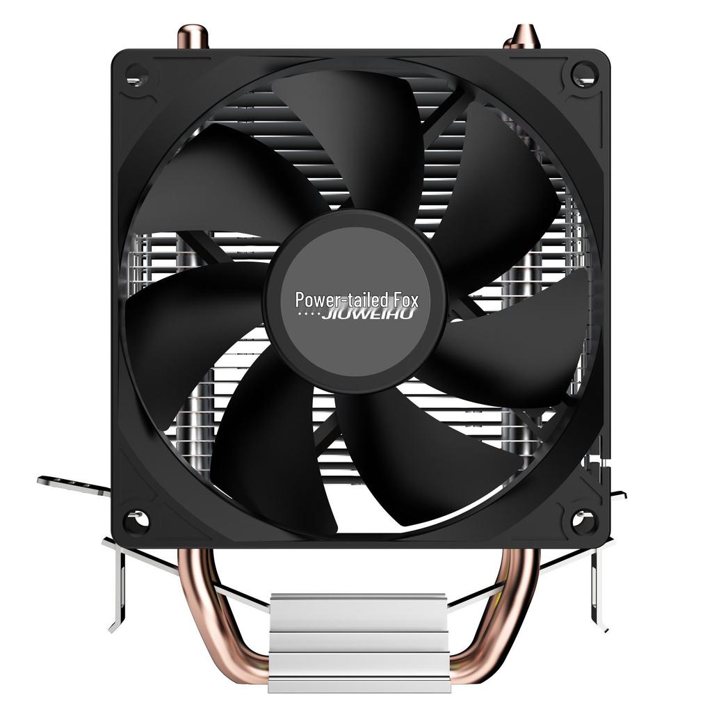 Кулер для процессора Nine-Tailed Fox 2T с 2 медными трубками для сокетов AMD 1150/1151/1700/2011
