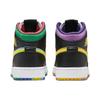 Детские кроссовки Air Jordan 1 Mid SS GS Championships разноцветные черные Opti-Yellow FD1317-007