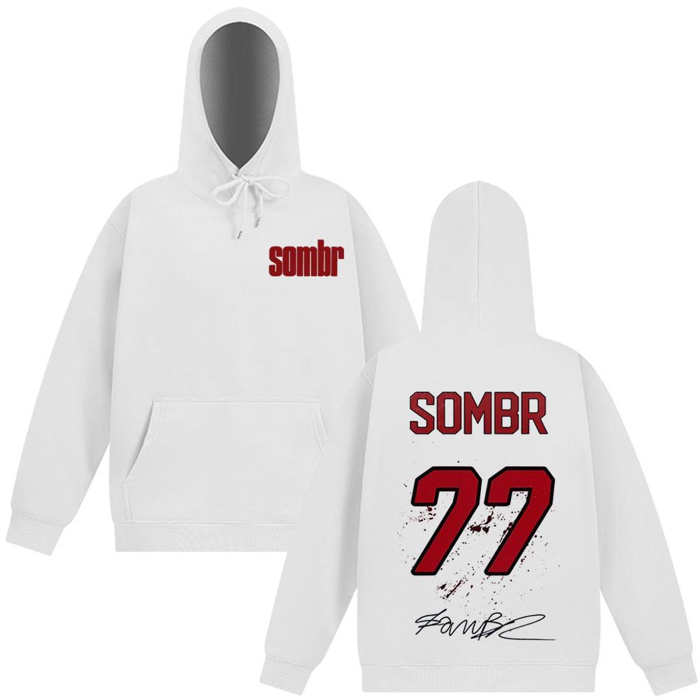Толстовка Sombr The Late Nights & Young Romance Tour 2025 Мужская Женская С длинным рукавом Свободная Повседневная Эстетичная Толстовка Хип-хоп Пуловер