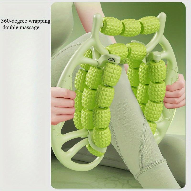 29-колесный массажер для ног для снятия мышечного напряжения - Зеленый, Многофункциональное фитнес-оборудование для похудения, растяжки икр и расслабления, материал АБС