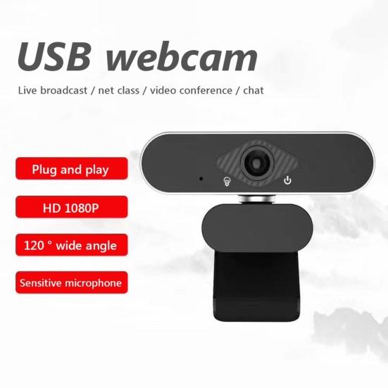 W10 1080P High Clarity USB Webcam Web Camera with Microphone for Desktop