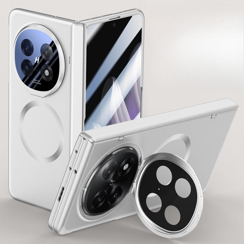 Suitable for Oppofindn5 Phone Case Film, Integrated Magnetic Matte N5 Lens Bracket, Fully Wrapped Spring Hinge, Business