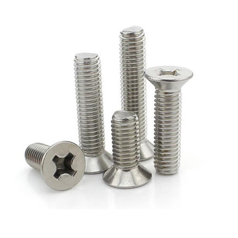 M1 M1.2 M1.4 M1.6 M1.7 Stainless Steel DIN965 Countersunk Head Flat Head Phillips Screw Micro Machine Screws SS304