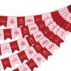 Valentine's Day Bunting Ornament Fish Tail Shape Paper Bunting Hanging Decoration For Wedding Anniversary Celebration