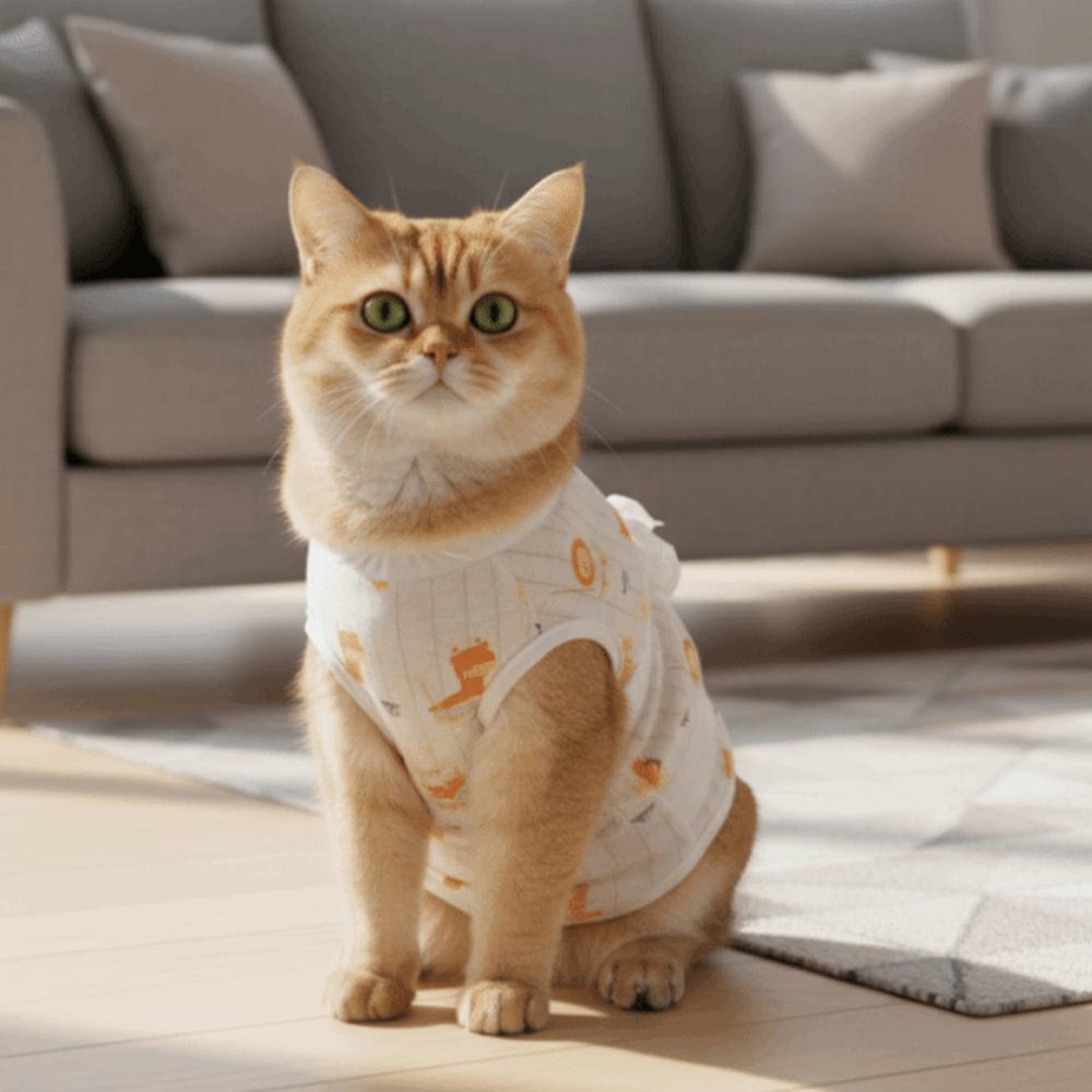 Breathable Pet Sterilization Suit Adjustable Pet Anti-Lick Suit Wound Protection