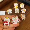Zinc Zinc Zinc Alloy Zodiac Horse Brooch Chinese Style Animal Brooch Cute New Year Lapel Pins  New Year Gift