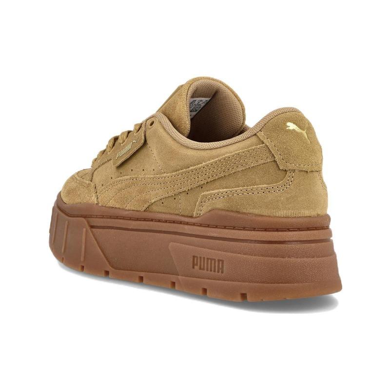 Puma Женские низкие кеды на платформе Mayze Stack Suede Коричневые 383983-03