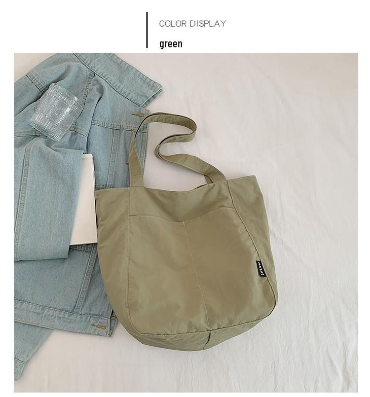 Японская водонепроницаемая нейлоновая повседневная женская сумка-тоут для весны/лета – Большая вместимость, стильная сумка на одно плечо