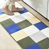 Iris Plaza Kitchen Mat, Kitchen Entrance Mat, Flannel, Non-Slip, Washable, Year-Round Use, Dust Mite Resistant, Fluffy, Compatible with Heated Carpets