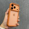 Прозрачный бизнес-чехол для iPhone 17 Air с кнопкой управления камерой, Гибридная броня из акрила и ТПУ, Матовое покрытие для iPhone 17 Pro Max