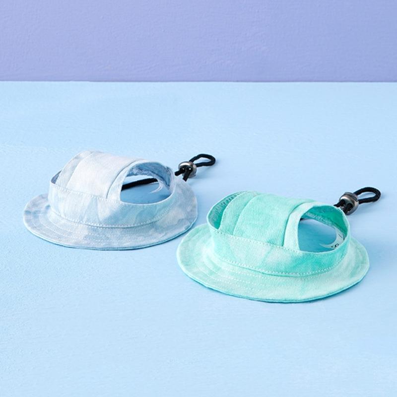 Dog Hat Dog Sun Hat Summer UV Protections Visors for Small Medium Large Dogs with Ear Hole Adjustable Chin Strap