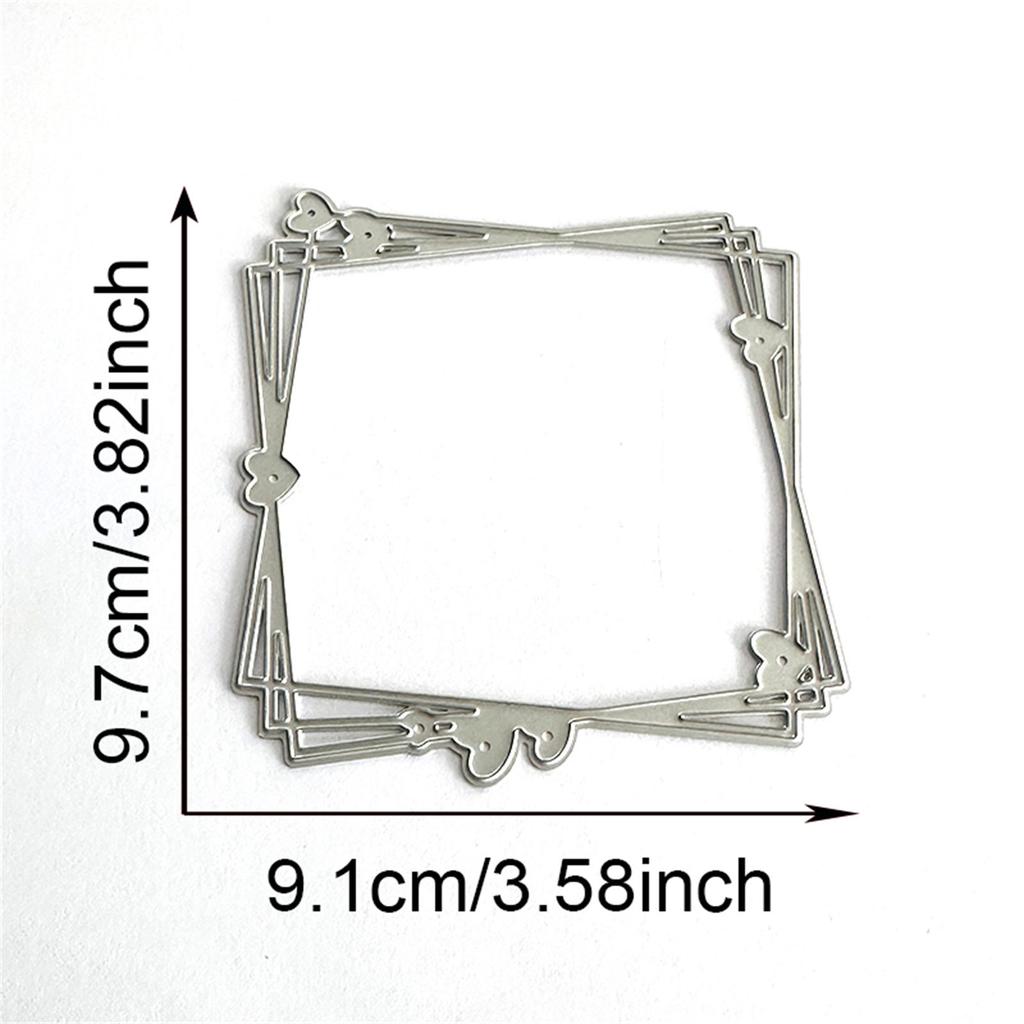 Metal Die Cuts Heart Frame Cutting Dies Embossing Stencils Molds for Scrapbooking Album Card Photo Journal Decorations
