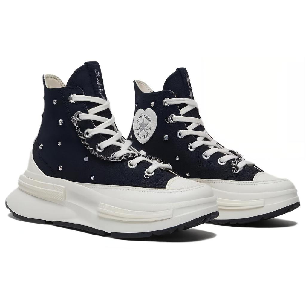 Converse Run Star Legacy CX Comfortable Cushioning High-Top Canvas Shoes Unisex Sneakers Black A10302C