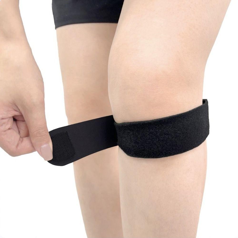 Adjustable Sports Knee Brace Shock-absorbing Sports Knee Stabilizer Strap Tennis Soccer
