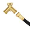 Brass Dual-Outlet Faucet Irrigation Ball Valve Adapter Garden Tap Hose Splitter Two Way Fitting 3/4 American Thread