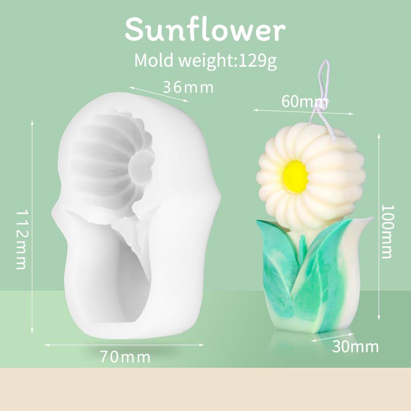 Бытовая силиконовая форма для цветов, помадка, ремесло, торт, мороженое, шоколад, форма для изготовления свечей ручной работы, силиконовые формы