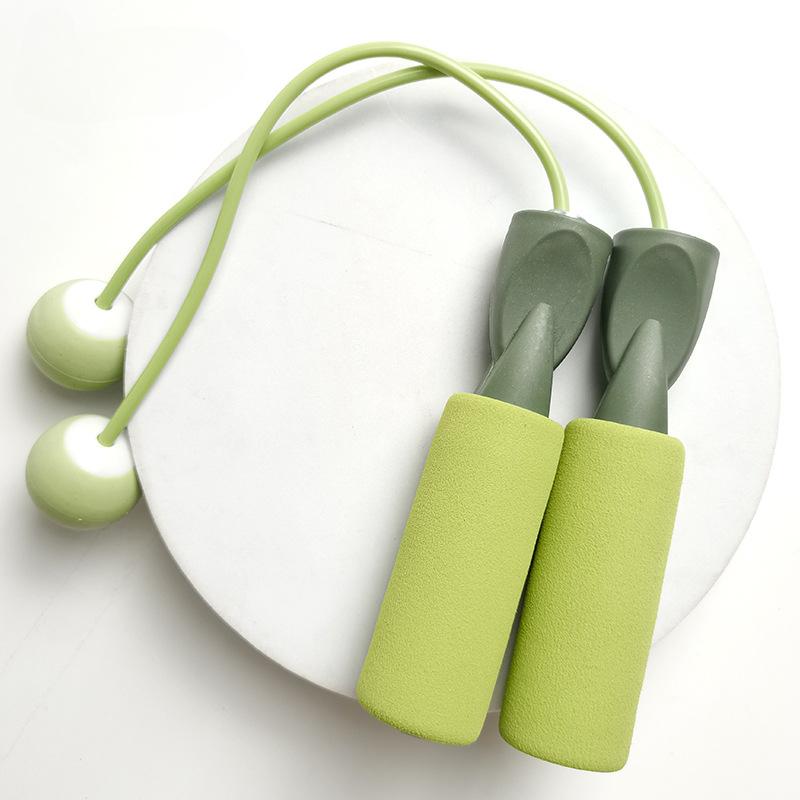 Беспроводная скакалка с мячом для занятий спортом в помещении для учащихся начальной школы, бесшумная скакалка для взрослых, спортивная скакалка для фитнеса, веса