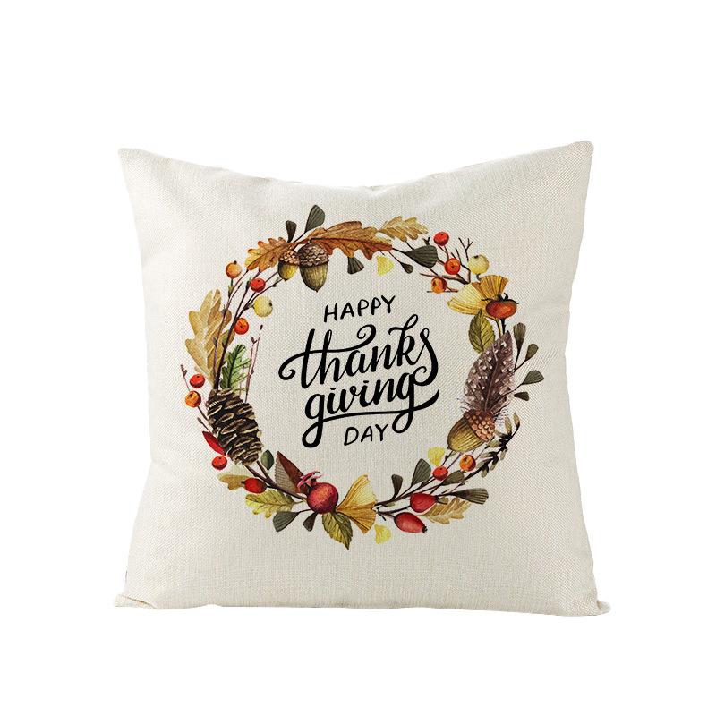 АПолиэстеровая наволочка Новая Осенняя Тыквенный принт Подушка для дивана Подушка Домашняя подушка