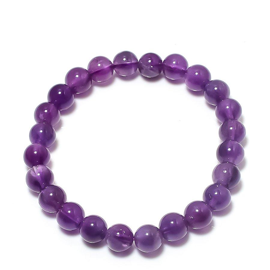 Natural Amethyst Gemstone Handmade Cuff Adjustable ETC-9722