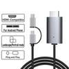 TYPE C Lightning To HDMI-Compatible HDTV TV Digital AV Adapter Cable 1080P For iPhone iPad Android Phone