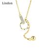 Lindon женское ожерелье кулон медный сплав циркон для женщин свадебная вечеринка модный подарок