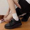 Niche Design Board Shoes Women's 2024 Spring and Autumn Japanese Retro Small Black Shoes Platform Casual Fashion Versatile Sports Shoes