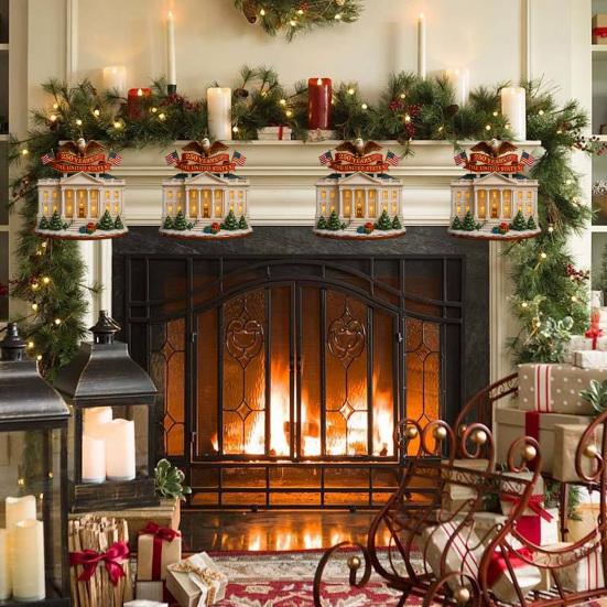 US 250th Anniversary Decoration 250 Years of The United States Commemorative Ornament Keepsake Patriotic Hanging Decoration for Christmas Tree