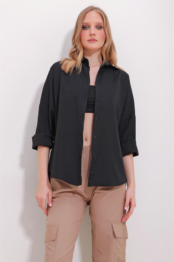 Женская рубашка, модная бежевая базовая рубашка из хлопка нового сезона с манжетами