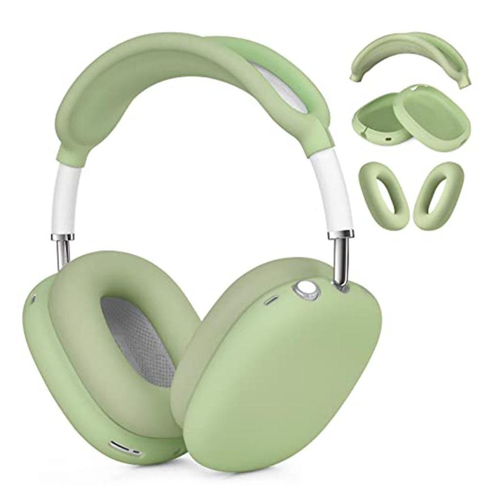 Силиконовый защитный чехол однотонный для AirPods Max - Мягкий чехол-оболочка для накладных наушников