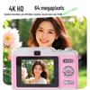 4K HD Dual Camera for Students - Compact and Portable Outdoor Travel Camera with HD Screen