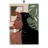 Fashion Black Woman Girl Beautiful Gold Ring Necklace Nordic Posters And Prints Canvas Painting Wall Art Living Room Home Decor