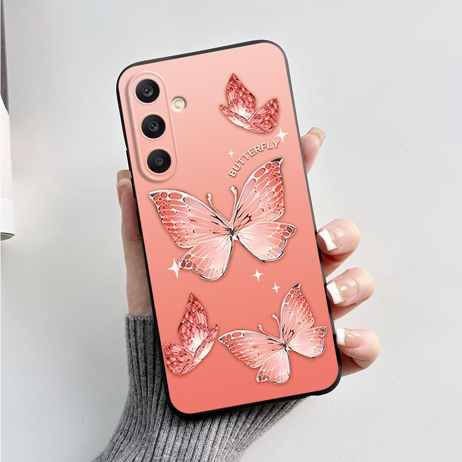 For Samsung A25 5G Case SM-A256B Stylish Painted Soft Silicone Shockproof Cover For Samsung Galaxy A15 A25 A35 A55 5G 2023 Capa