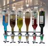 6 Bottles Bar Wine Holder Shots Stand Machine Wall Bracket Wall Mounted Wine Liquor Drinks Dispenser