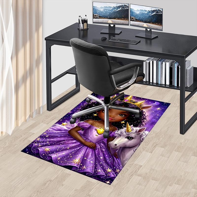 1PC princess unicorn Non-Slip Floor carpet, Office, family, bedroom, Studio - Large Area Rug, Vibrant Colors-C0486
