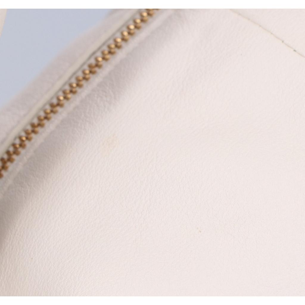 Bottega Veneta Smooth Calfskin Double Knot Handle Bag Handbag whiteUsed