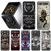 Чехол для телефона Samsung Galaxy Z Flip3 5g, чехол для ПК Samsung Z Flip Capa Black Shell Hard Fundas Samurai