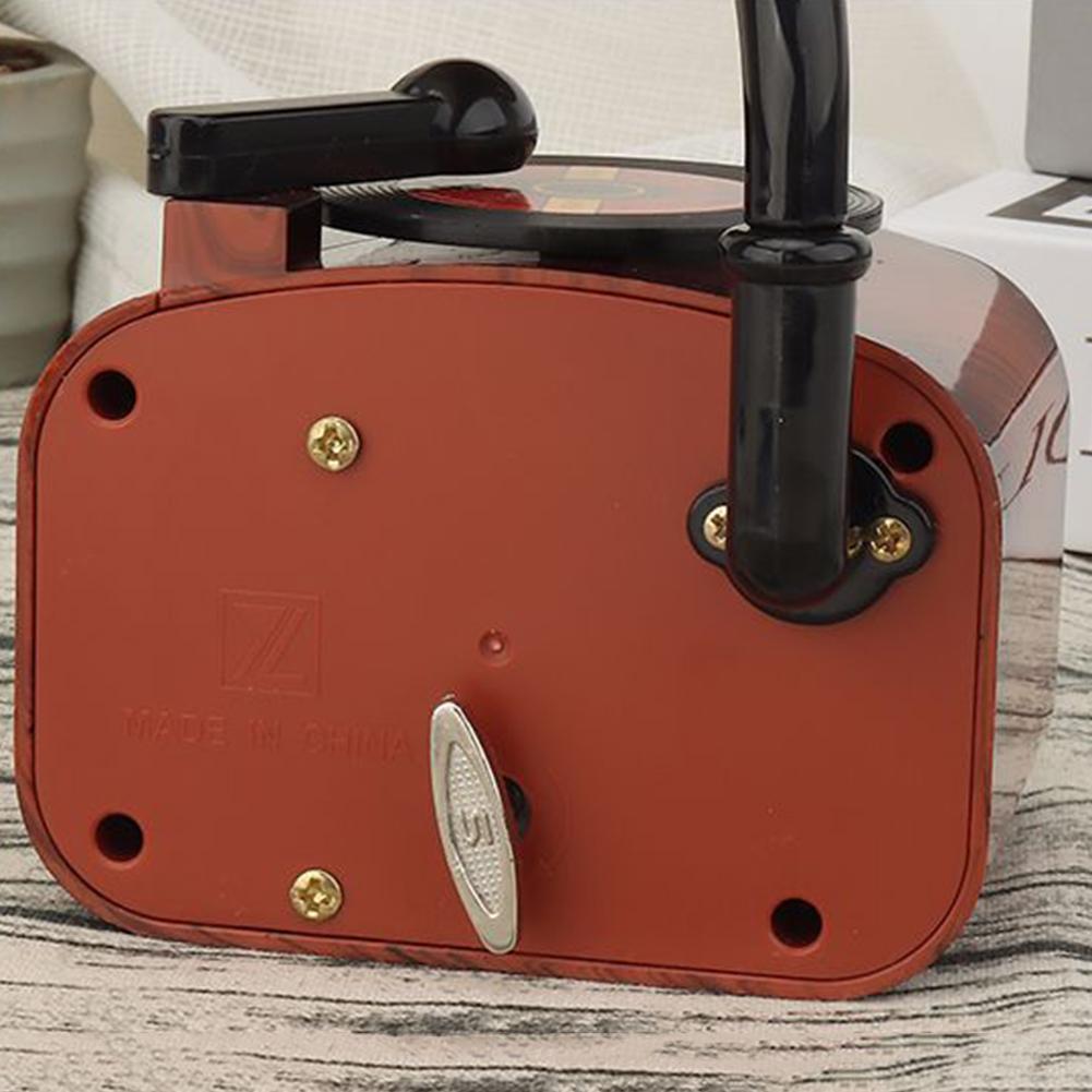 Классический винтажный фонограф музыкальная шкатулка вращающаяся пластинка граммофон музыкальная шкатулка на день рождения день святого валентина годовщину