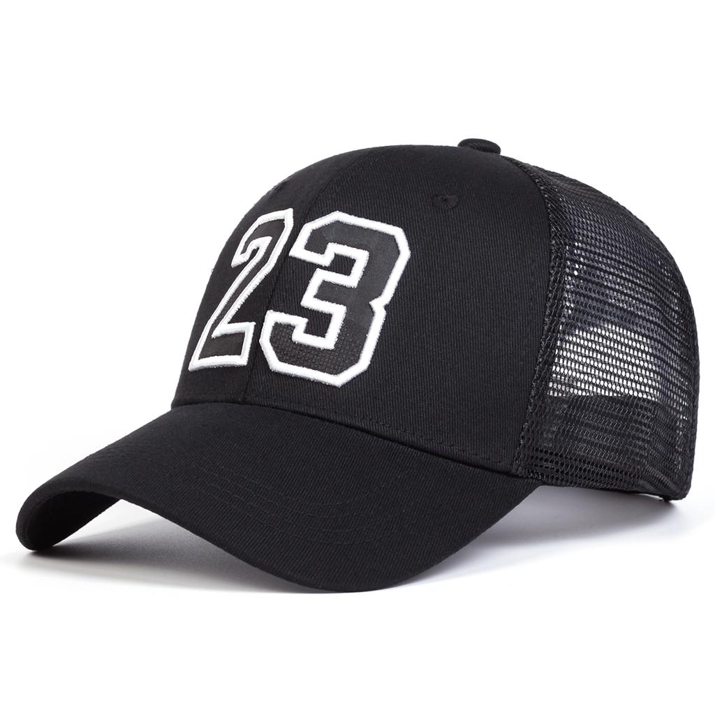 Unisex 23 Embroidery Baseball Net Caps Hip Hop Cap Spring Summer Outdoor Adjustable Casual Hats Sunscreen Hat