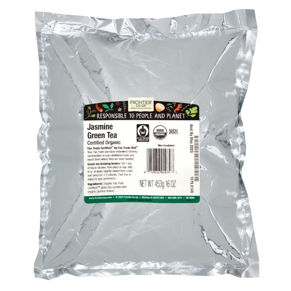Frontier Natural Products Зеленый чай с жасмином 453 г (16oz)