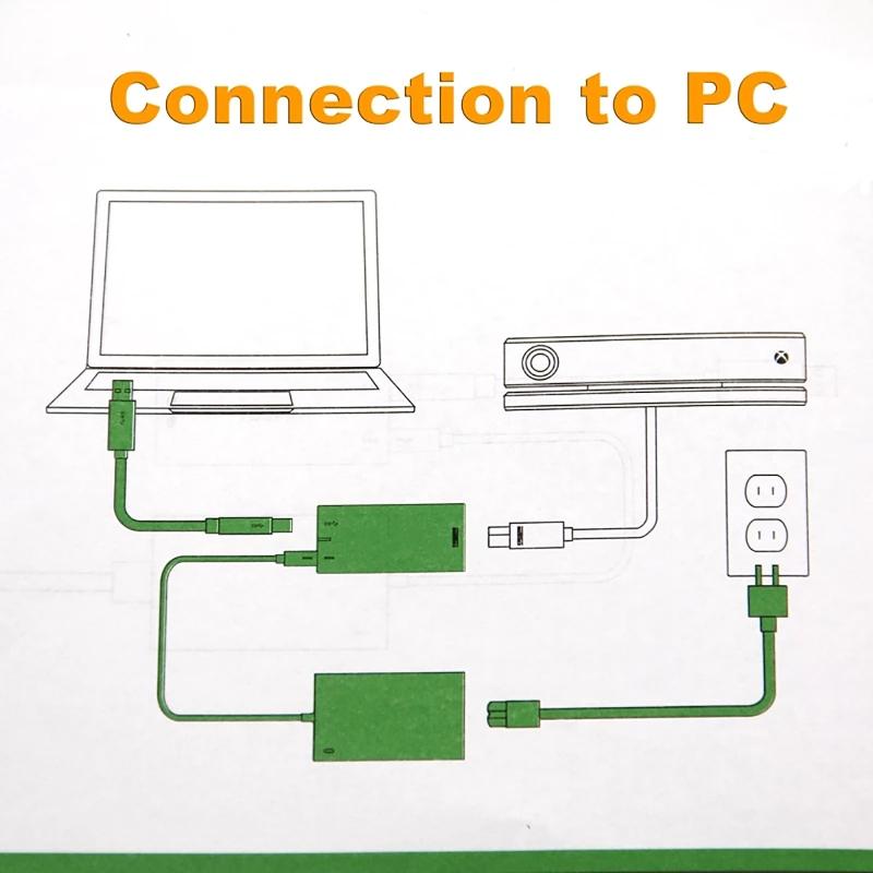 USB 3.0 Adapter for  One S/X  Adapter New Power Supply  2.0 Sensor For Windows 8//8.1/10 EUR/USA/UK Plug