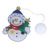 Christmas Snowman LED Window Light Battery Powered Hanging Light with Suction Cup for Christmas