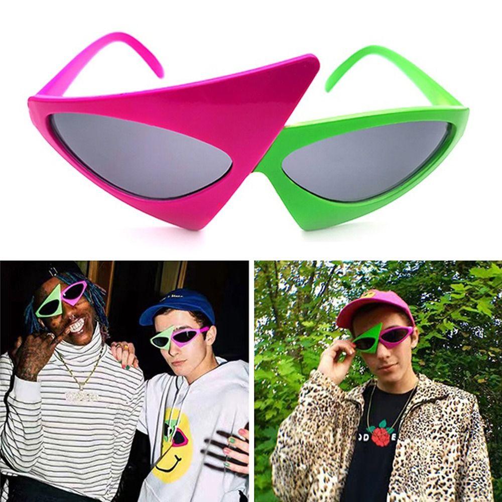 Солнцезащитные очки с полной оправой, треугольные, защита глаз, ультралегкие, асимметричные, блокирующие синий свет, в стиле хип-хоп