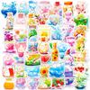 50 Colorful Utensils Graffiti Stickers World Stickers In Glass Cups Personalized Suitcase DIY Waterproof