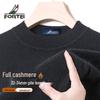 Futing Men's 100% Cashmere Round Neck Pullover Sweater